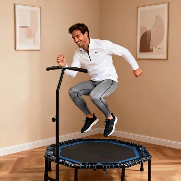 Tenleaf 48 inch Foldable Adult Fitness Trampoline with Adjustable