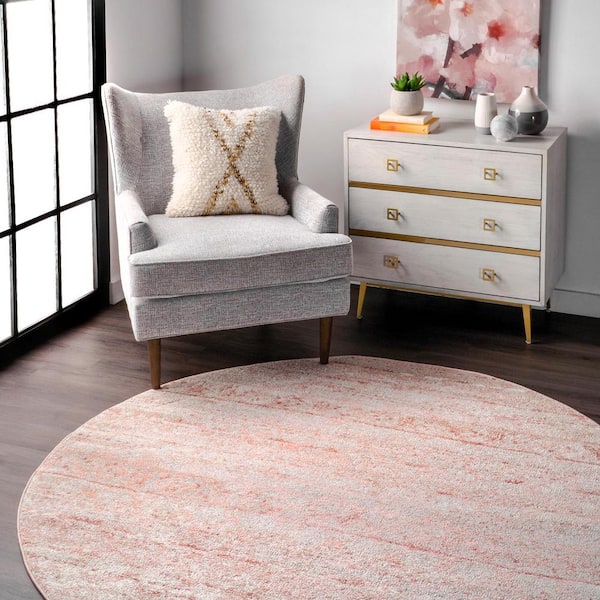 Sunniva Pink 6 ft. x 6 ft. Moroccan Round Rug