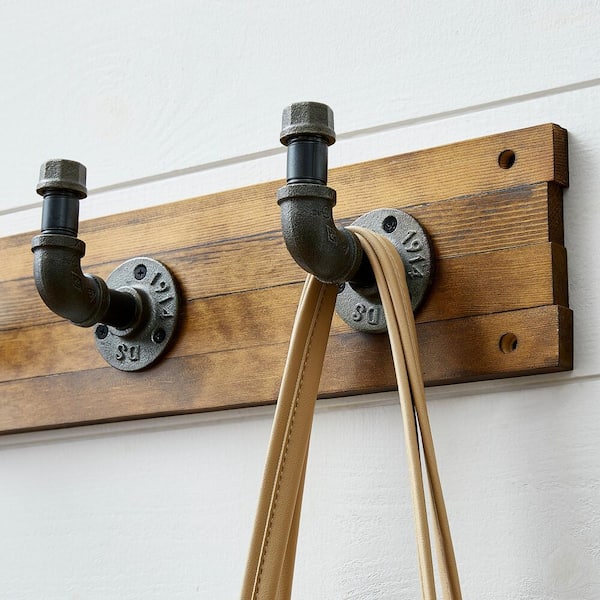 Wall Mounted Coat Hook, Industrial Pipe Wall Hook, Clothes Rack, Metal  Clothing Hook, Laundry Room Hanger