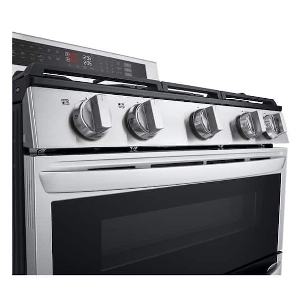 LG 6.9 Cu ft Double Oven Gas Range Stainless Steel