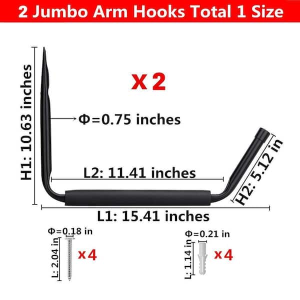 Customer Reviews For 4 Pack Garage Hooks Heavy Duty Large S Hooks For - View #11