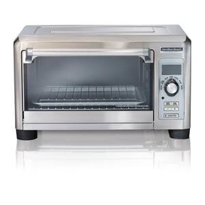 1500-Watt 6-Slice Stainless Steel Digital Toaster Oven with Probe 7-Settings