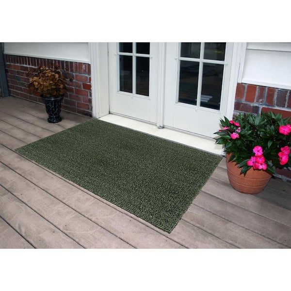 Outdoor Door Mat Plastic Astro Artificial Grass Turf Look Entrance Scraper