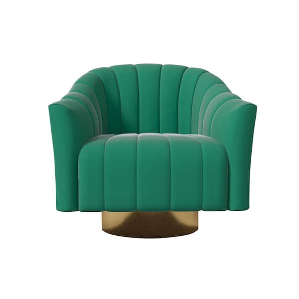 ATHMILE Green Velvet Leisure Chair