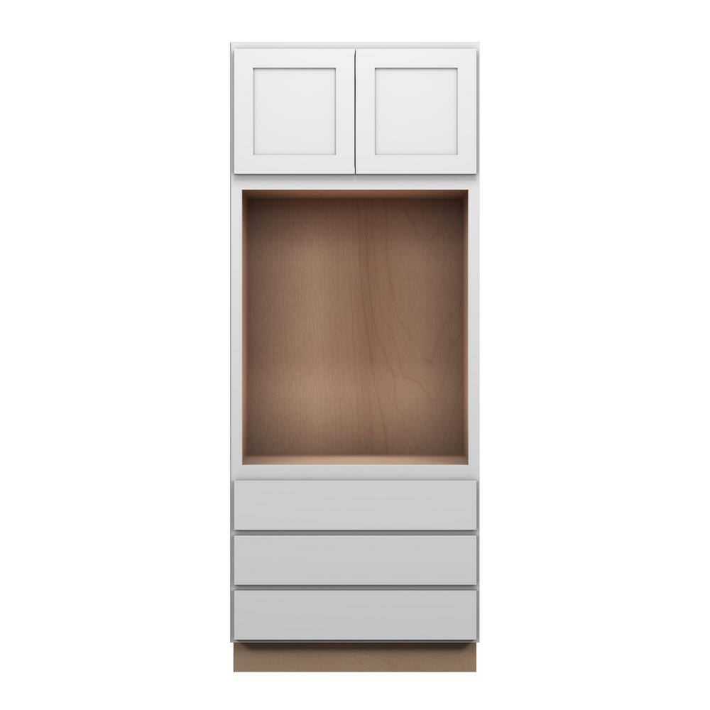 Bedford Shaker 33 in. W x 84 in. H x 24 in. D in Painted White Plywood Asse