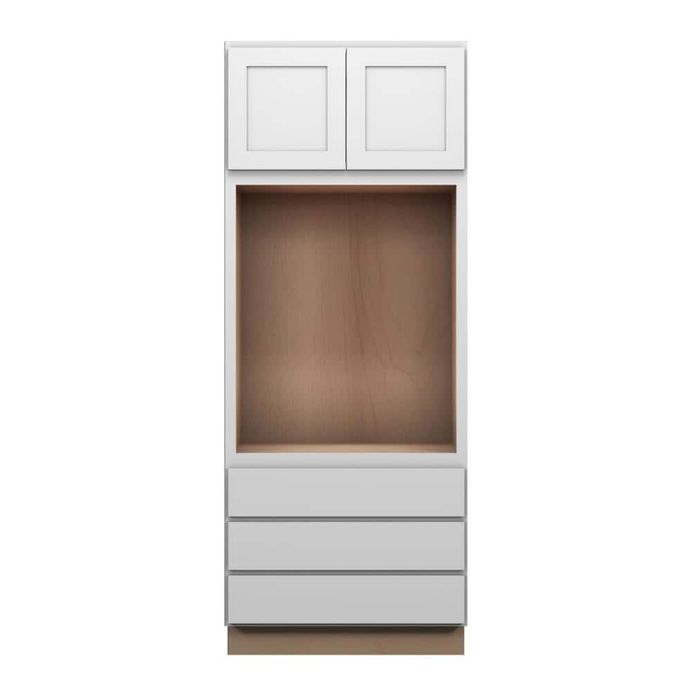 Bedford Shaker 33 in. W x 84 in. H x 24 in. D in Painted White Plywood Assembled Oven Cabinet price history on PriceWatchPro