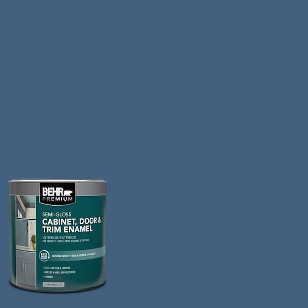 BEHR PREMIUM 1 qt. #M510-6 Tidal Semi-Gloss Enamel Interior/Exterior Cabinet, Door & Trim Paint