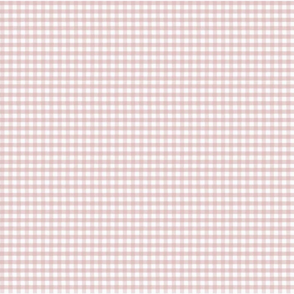 Little Explorers 2 Pink 2-Toned Gingham Matte Finish Non-Pasted Non-Woven W