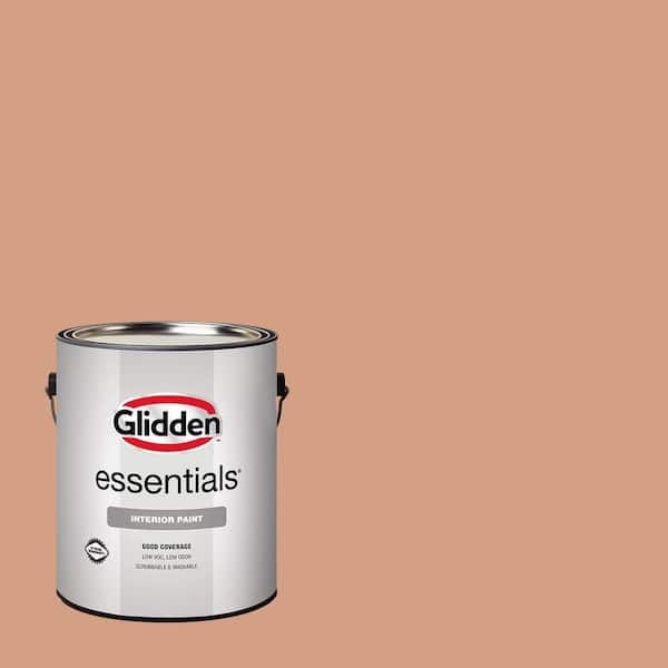 Glidden Essentials 1 gal. #PPG1069-4 Orange Maple Flat Interior Paint