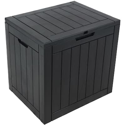 Rubbermaid 32 Gal. Resin Patio Storage Bench FG376401OLVSS - The Home Depot