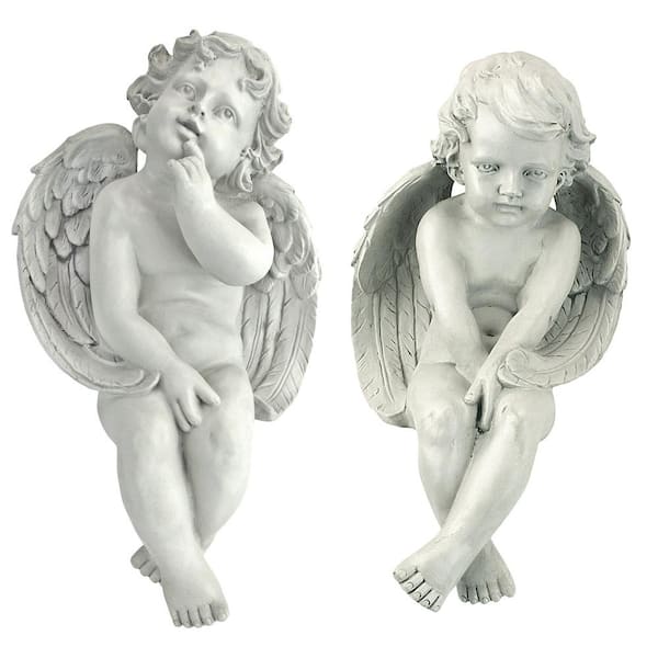 Design Toscano Angels of Meditation and Contemplation Sculpture Set (2 ...