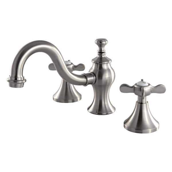 Kingston Brass Essex 8 in. Widespread 2-Handle Bathroom Faucet in Brushed Nickel