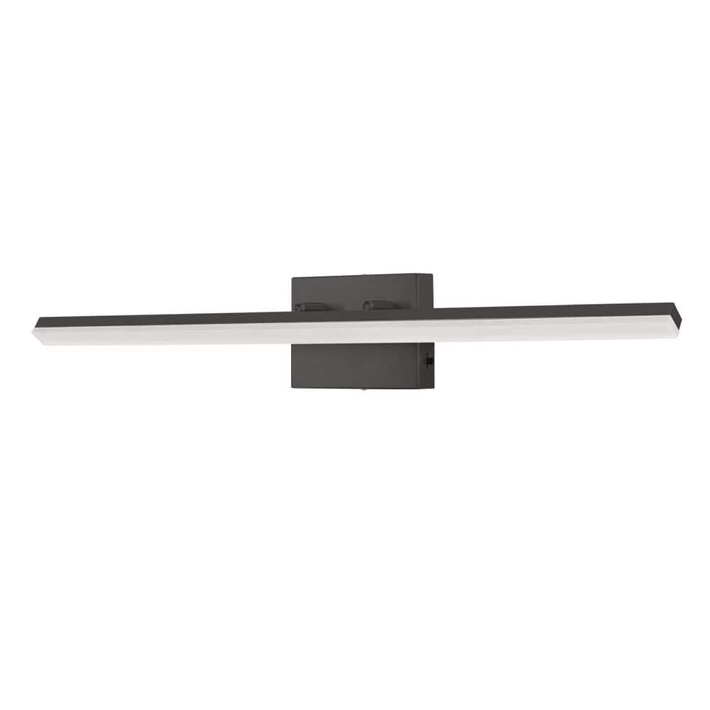 31.5 in. Black Powder-Coated LED Vanity Light Bar, Dimmable, 3CCT Adjustable, Metal & Acrylic, 12W price history on PriceWatchPro
