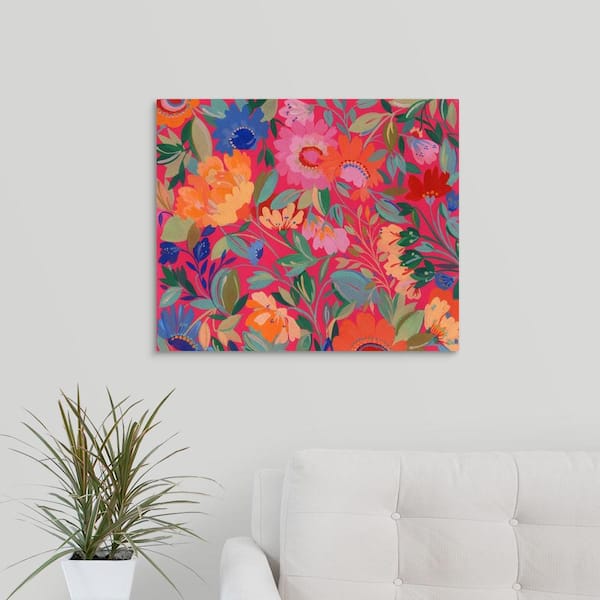 24 in. x 20 in. "Mexican Garden" by Kim Parker Canvas Wall Art