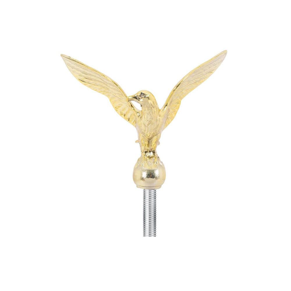 50 Ft 2 in. Adjustable Aluminum Alloy Flagpole Hardware Repair Kit with Gold Eagle Topper Cleat 4-Pack Clips price history on PriceWatchPro