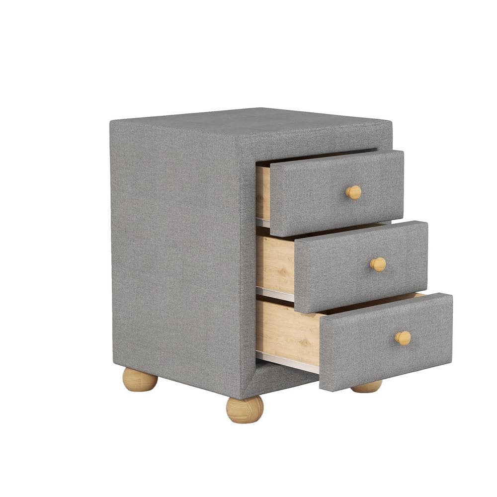 light gray nightstands