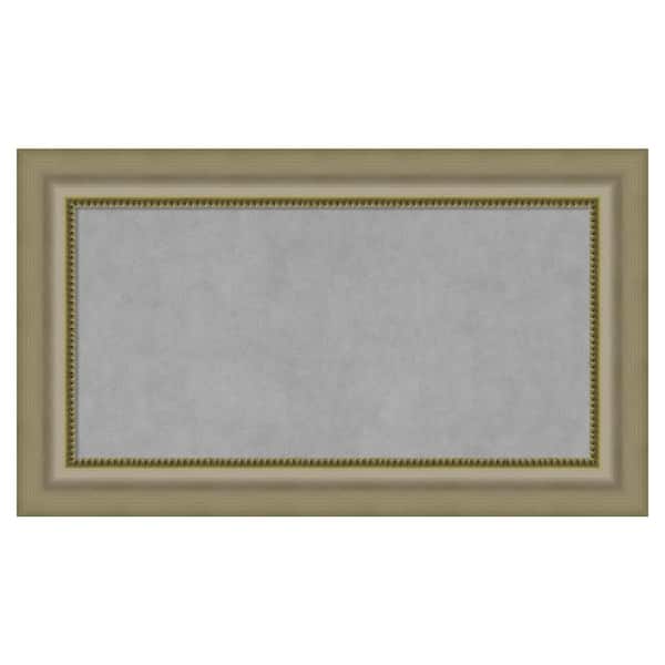 Amanti Art Vegas Silver 29 in. x 17 in. Framed Magnetic Board