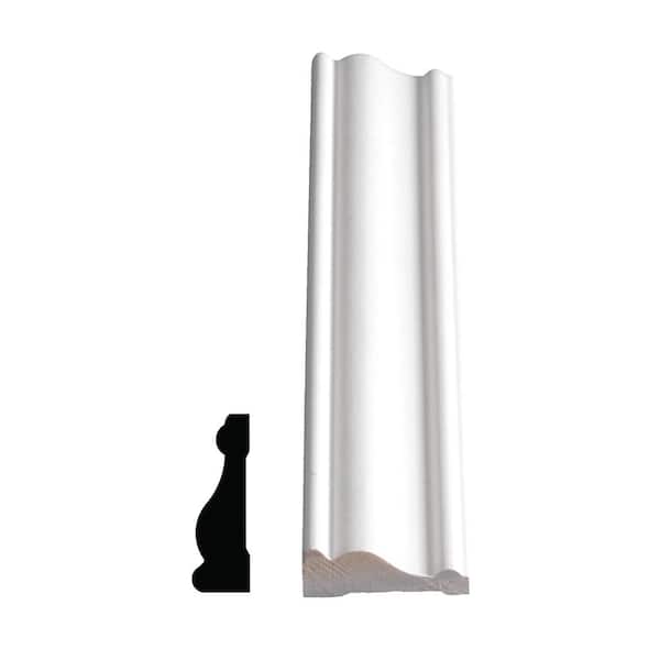 Alexandria Moulding 1/2 in. D x 1-1/2 in. W x 84 in. L Pine Wood Finger-Joint Casing Moulding Pack (6-Pack)
