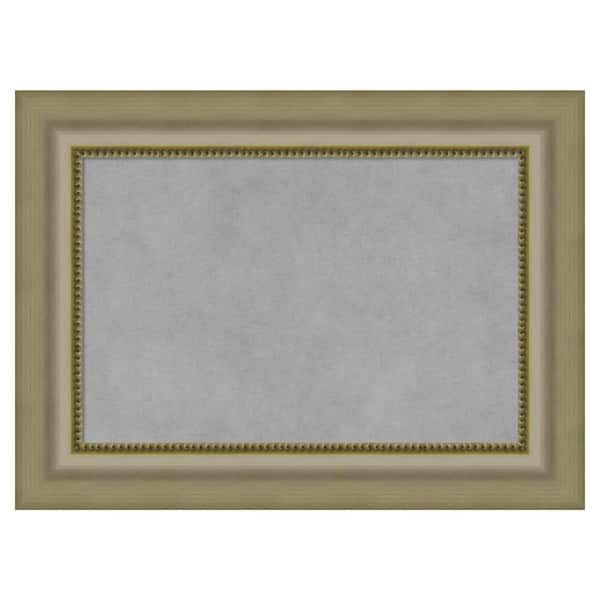 Amanti Art Vegas Silver 23 in. x 17 in. Framed Magnetic Board