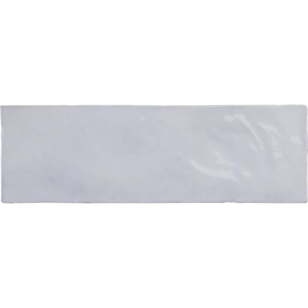 Lavanda Blue Polished Ceramic Subway Tile 2.58 x 8 Inch