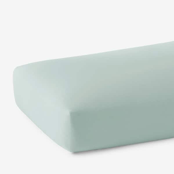 Company Cotton Percale Sea Mist Cotton Percale Full Fitted Sheet