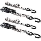 Keeper 1.25 in. x 16 ft. 1000 lbs. Keeper Chrome Ratchet Tie Down Strap (4  Pack) 85424 - The Home Depot