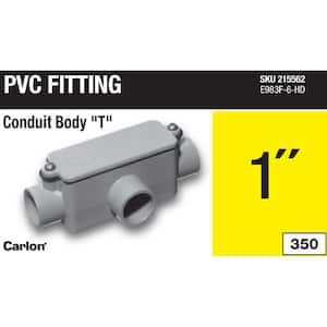 1 in. Schedule 40 and 80 PVC Type-T Conduit Body