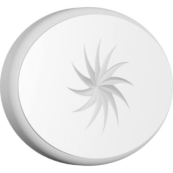 Ekena Millwork 7 in. W x 4-3/4 in. H x-1/2 in. P Standard Dalton Spiral Rosette With Rounded Edge