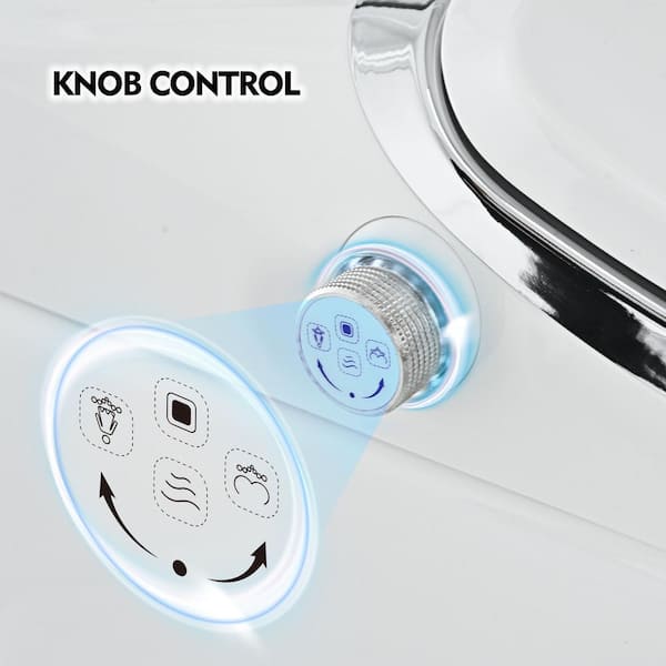 Virubi Heated Seat Smart Toilet with Remote Control and Warm Dryer