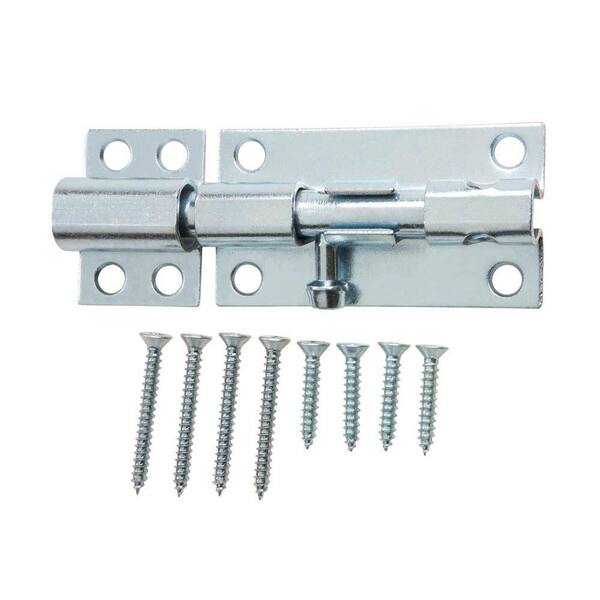 Everbilt 4 in. Zinc-Plated Heavy-Duty Barrel Bolt