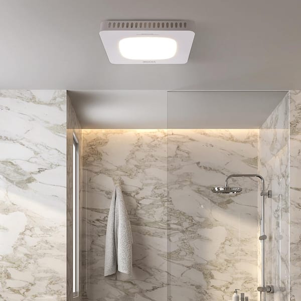 Bathroom Exhaust Fan 80 CFM Ceiling No Cut Installation Waterproof Bathroom Exhaust Fan with Low Noise, ENERGY STAR