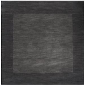 Foxcroft Charcoal 10 ft. x 10 ft. Indoor Square Area Rug
