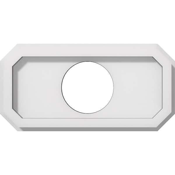 Ekena Millwork 1 in. P X 10 in. W X 5 in. H X 3 in. ID Emerald Architectural Grade PVC Contemporary Ceiling Medallion