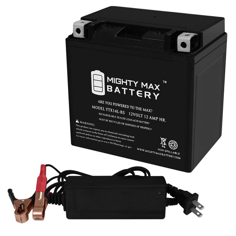 YTX14L-BS Replacement Battery Compatible with BRP 600 Ryker (ACE) 19-22 plus 12V 2Amp Charger price history on PriceWatchPro