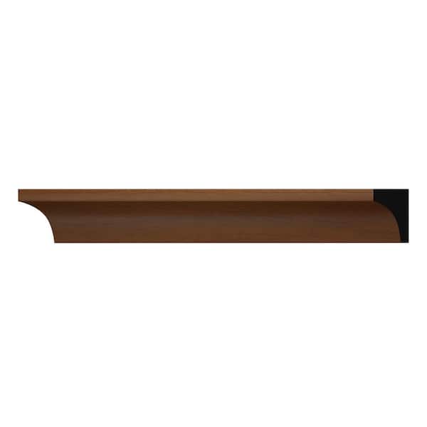 WM93 0.75 in. D x 0.75 in. W x 6 in. L PVC Chair Rail Sample