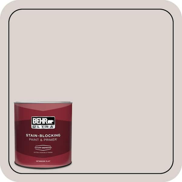 BEHR ULTRA 1 qt. #780A-2 Smoked Oyster Extra Durable Flat Interior Paint & Primer