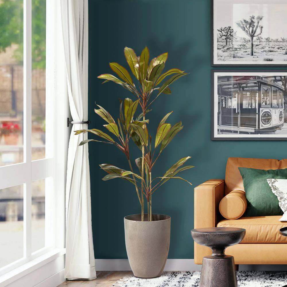 Eco-Friendly Sand Beige Tall Planter Duo for Indoor & Outdoor