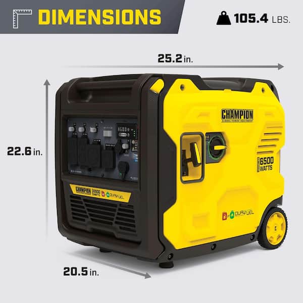 Champion Power Equipment 6500-Watt Recoil Start Gasoline and