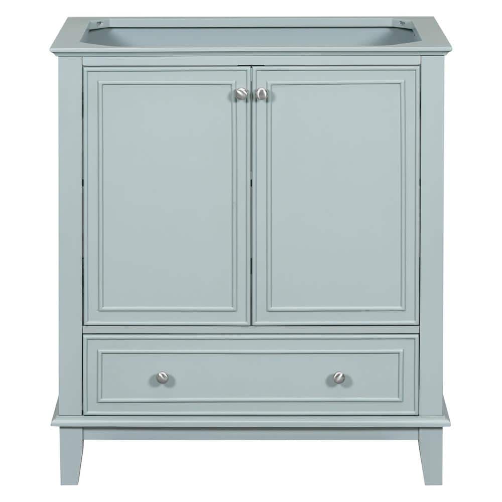 30 in. W x 18 in. D x 34 in. H Freestanding Bath Vanity Cabinet without Top in Green