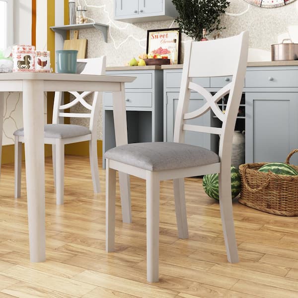 Gray Wood Top Kitchen Dining Table Set, Small Farmhouse Dining Room Sets Uk