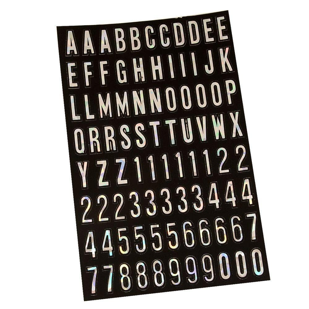 Hy-Ko 30033 Self-Stick Number And Letter Set, 1 In