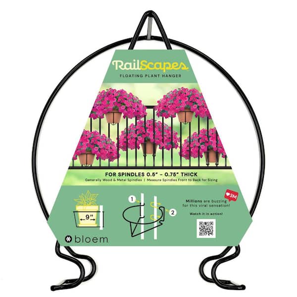 Bloem RailScapes Vertical Gardening Plant Clip for Narrow Spindles