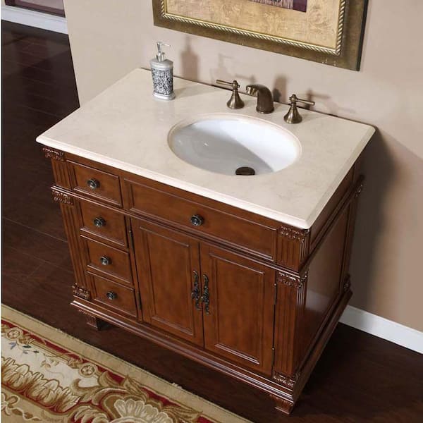 Silkroad Exclusive - V0285TR36R - Universal 36 in. Bathroom Vanity Set