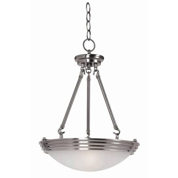 Kenroy Home Lumix 2-Light Brushed Steel Pendant-DISCONTINUED
