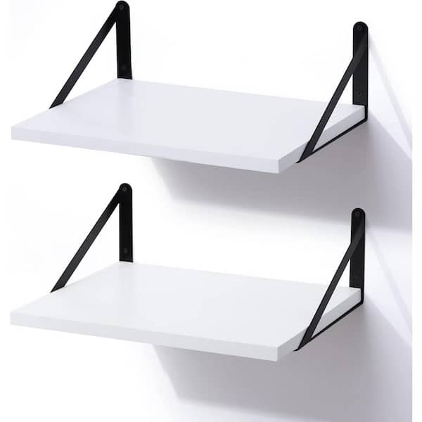 Unbranded 17 in. W x 12 in. D White Floating Shelves Decorative Wall Shelf