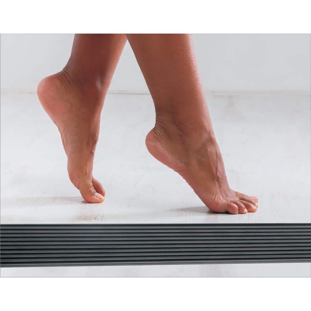 32'' Matte Black Stainless Steel Linear Shower Drain with Square Pattern Cover