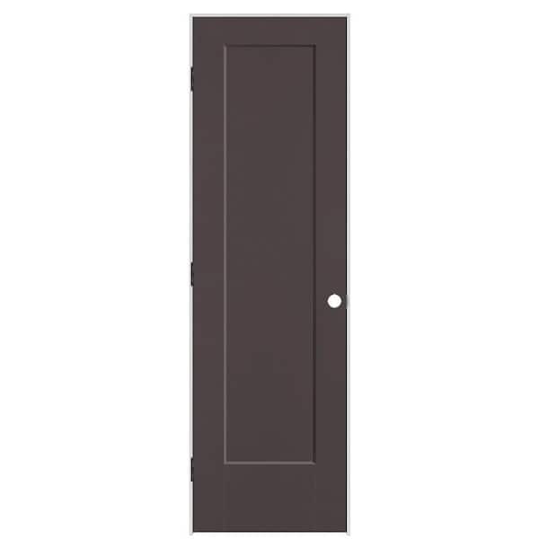 Masonite 24 in. x 80 in. 1-Panel Lincoln Park Right-Hand Solid Core Willow Wood Molded Composite Single Prehung Interior Door