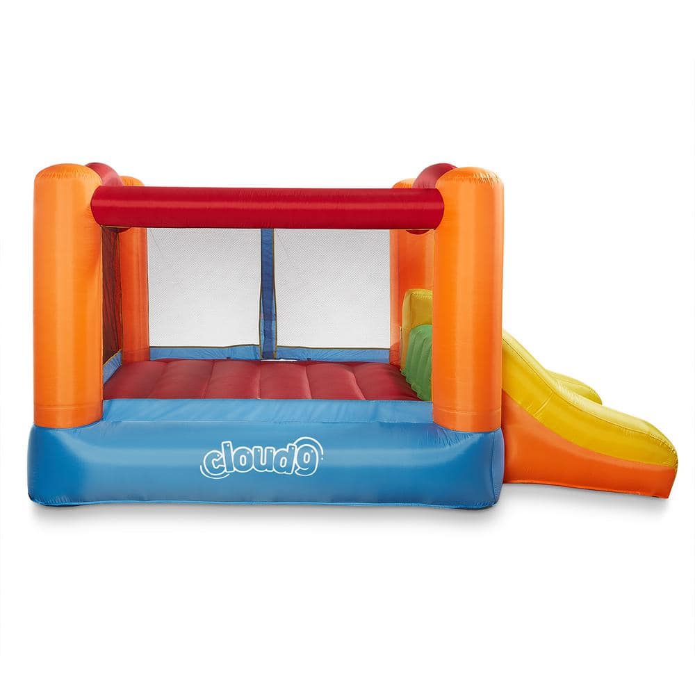 Cloud 9 Inflatable Bounce House with Slide and Blower