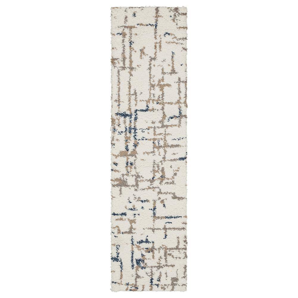 Relee White/Grey 1 ft. 11 in. x 7 ft. 6 in. Abstract Indoor Runner Rug price history on PriceWatchPro