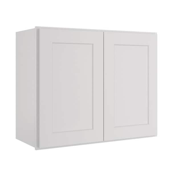 HOMEIBRO Ready To Assemble Shaker Dove Wall Kitchen 2 Door Stock Storage Cabinet kitchen cabinet (30 in. W x 24 in. H x 12 in. D)